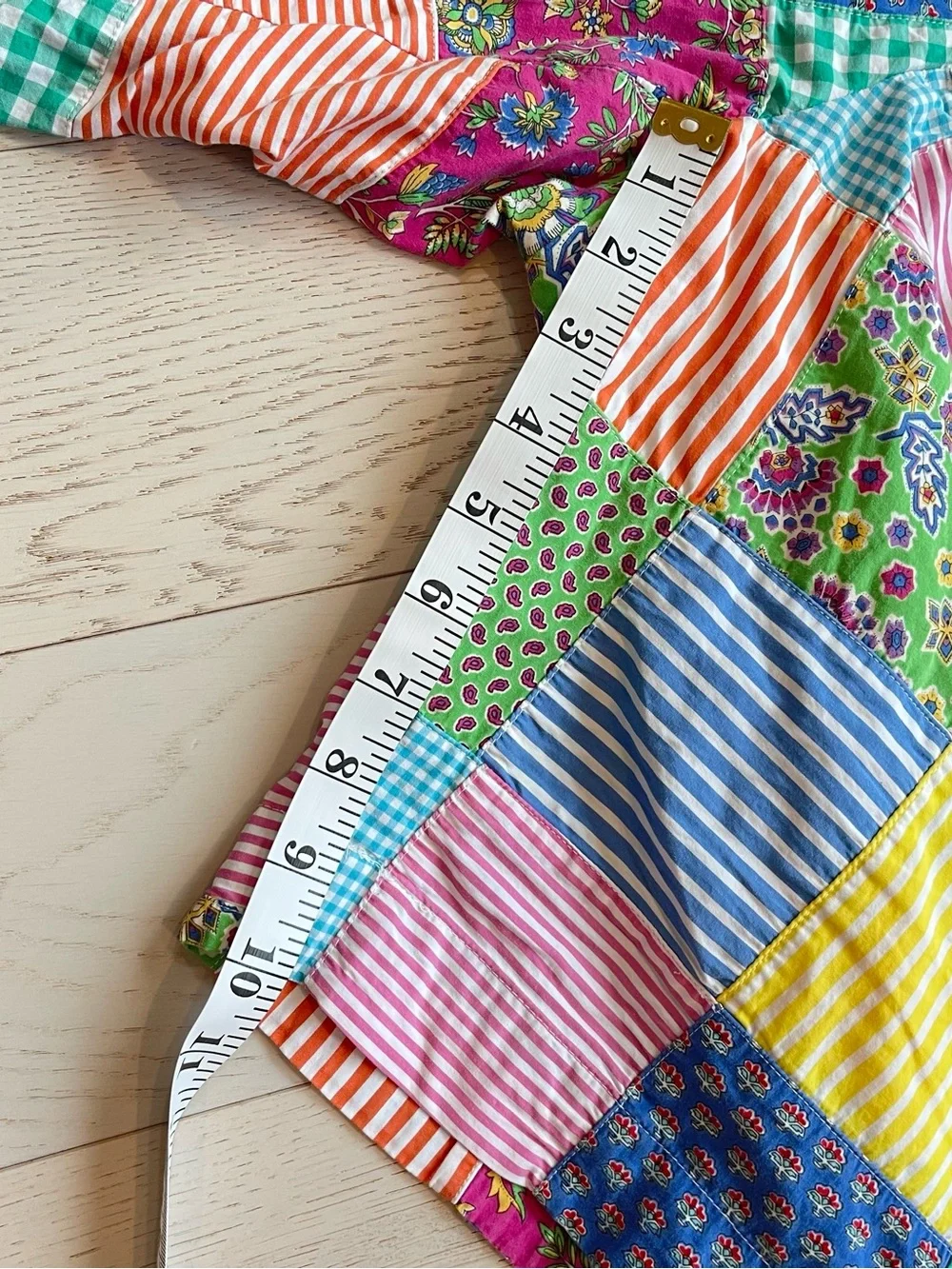 Polo Ralph Lauren Vintage Y2K patchwork colorblock colorful Cotton Shorts 35
